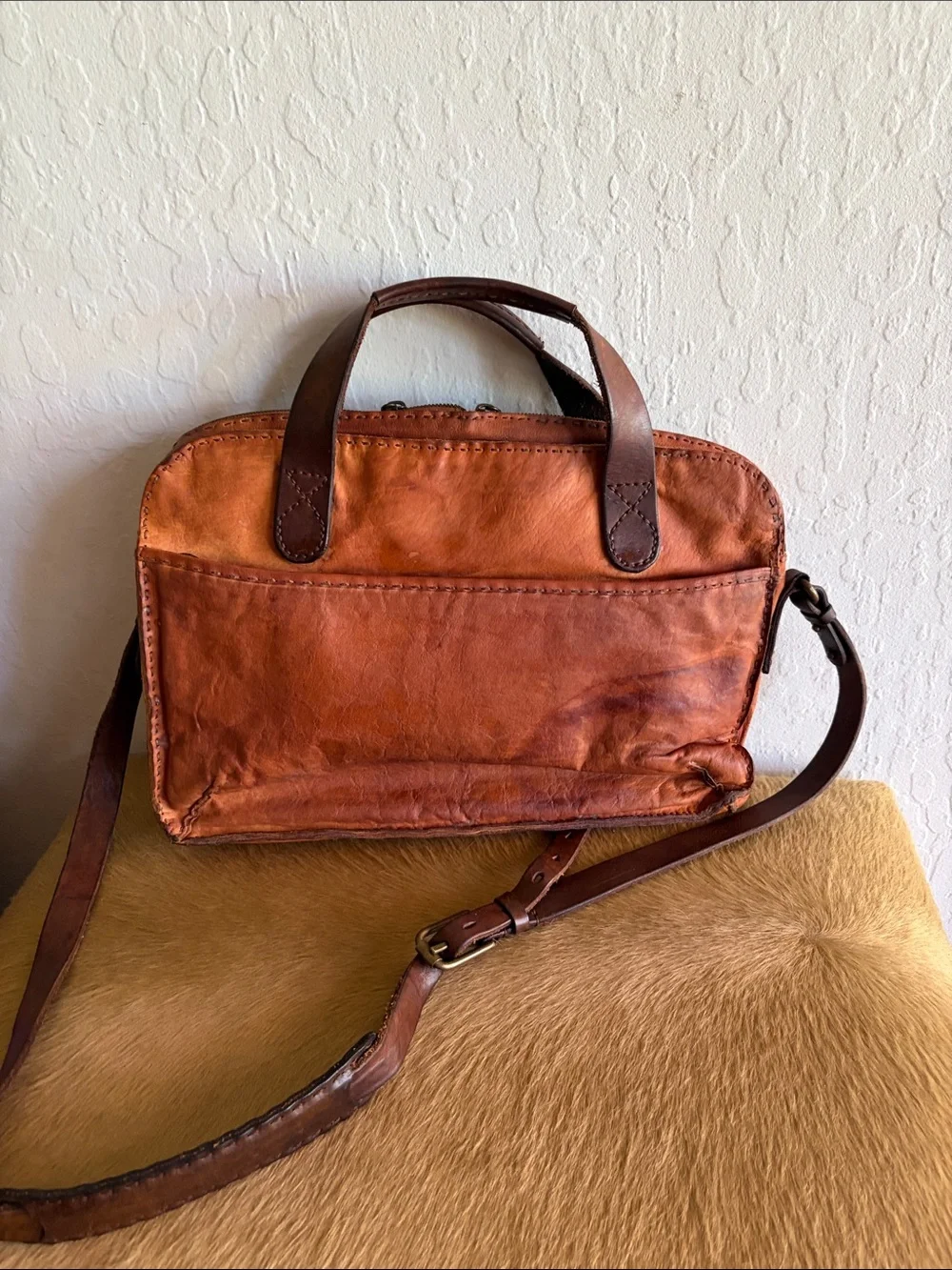 Vintage Rugged Hand-Finished Office / Messenger /Travel Gear. Jonny Farah